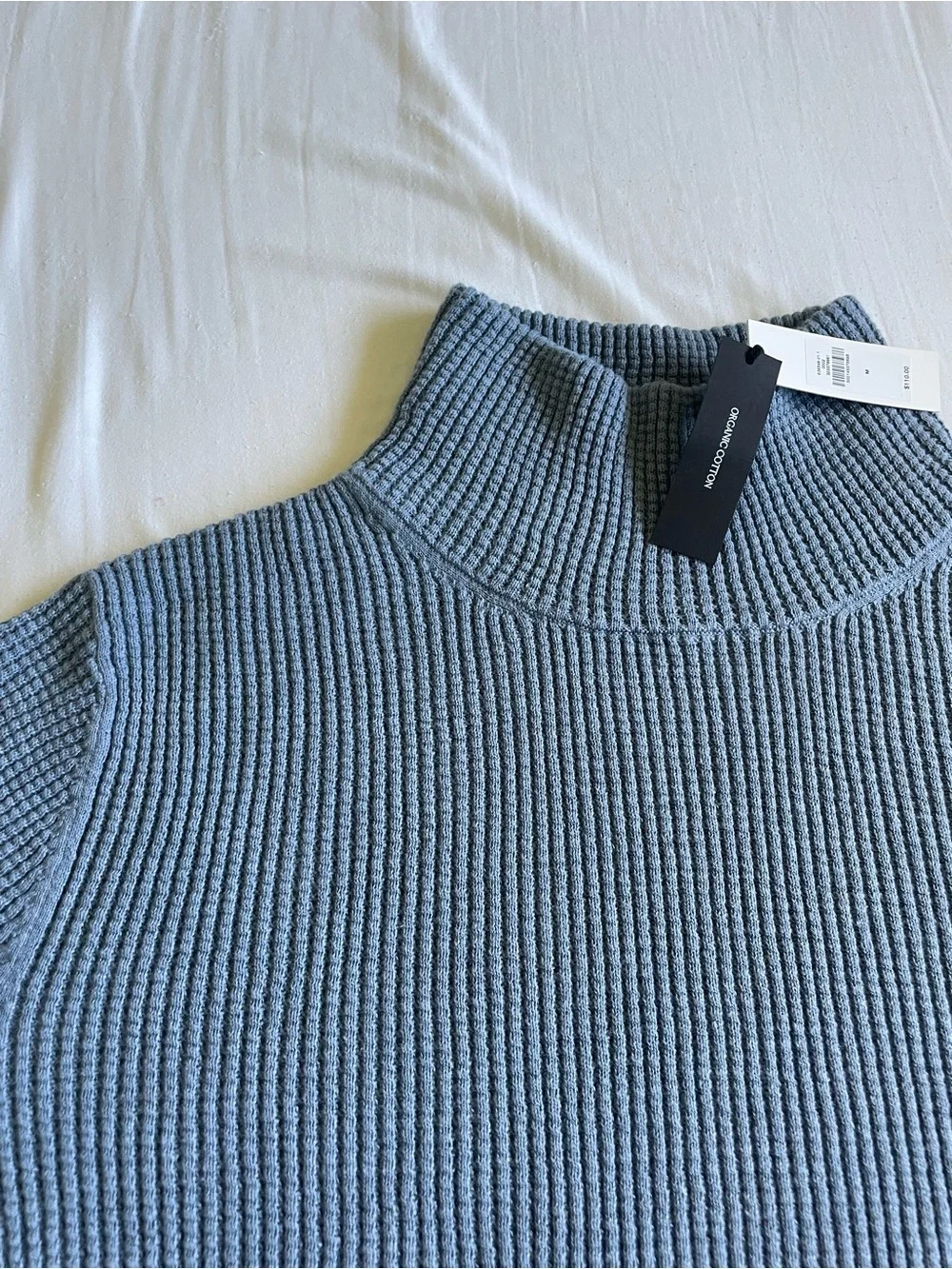 Banana Republic Slate Blue Turtleneck Knit Sweater